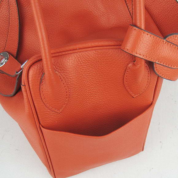 High Quality Replica Hermes Lindy 34CM Shoulder Bag Orange - Click Image to Close